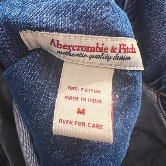 Dark Abercrombie & Fitch Denim Button Up Jacket - M - Picture 2 of 5